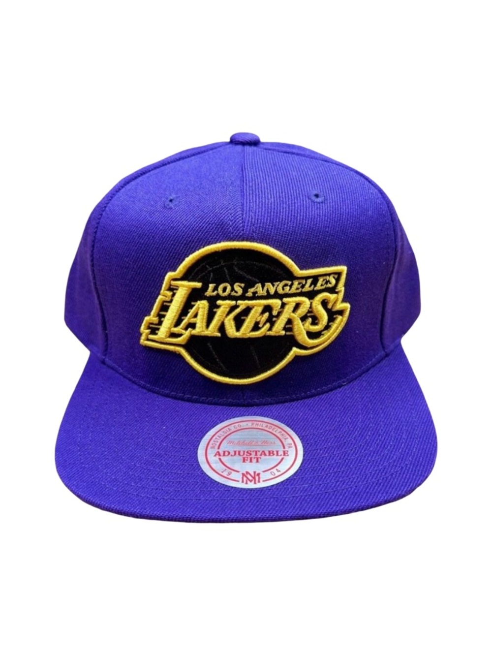 Mitchell & Ness NBA Los Angeles Lakers Black Pop SnapBack Hat - One Size